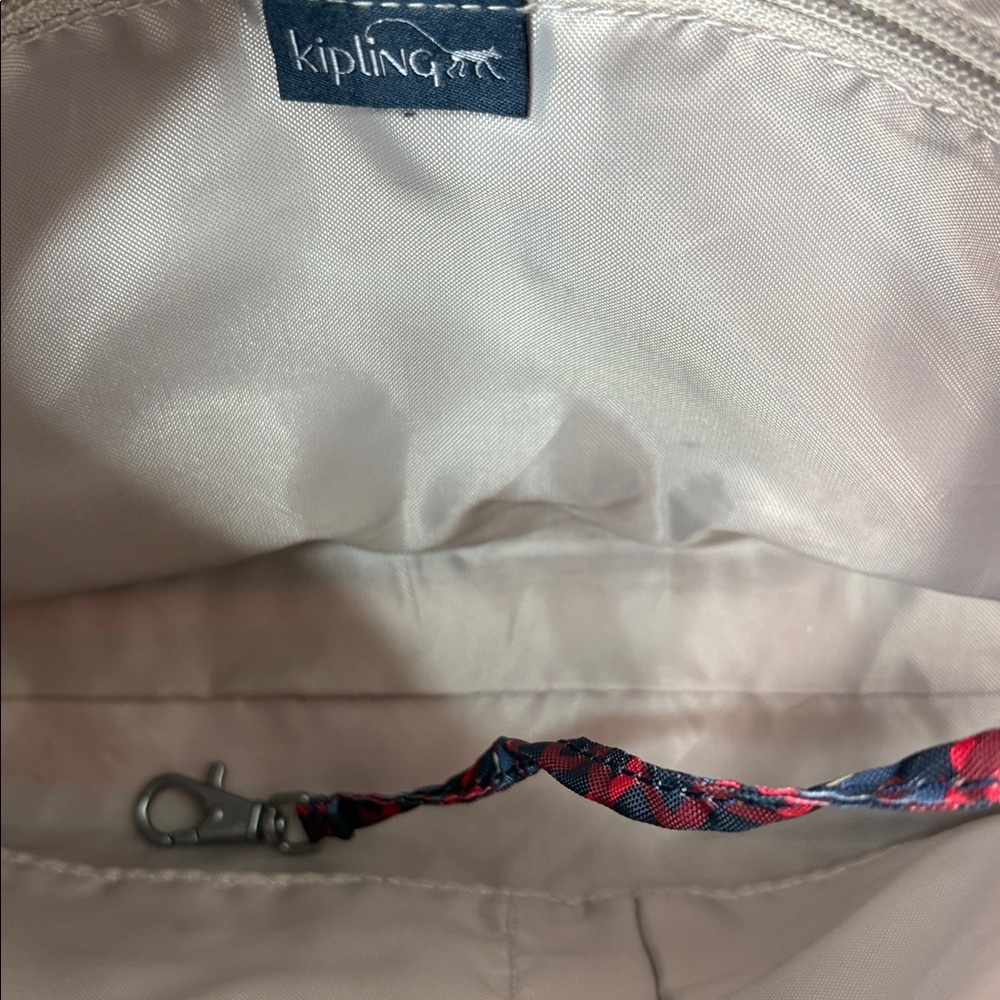 Kipling Red Black Pattern Rectangle Crossbody Bag… - image 8